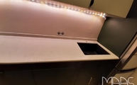 Snowy Ibiza Silestone Arbeitsplatte mit Unterbauspüle