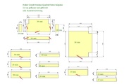 CAD Zeichnung der zwei Podestplatten, sowie Tritt- und Setzstufen