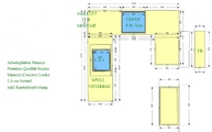 CAD Zeichnung der Marazzi Arbeitsplatten und Fensterbank in Leonberg