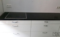 Montage in Ludwigsburg: Silestone Arbeitsplatten Negro Stellar