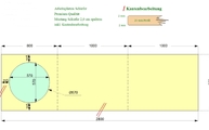 CAD Zeichnung der Schiefer Arbeitsplatte