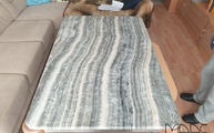 Onyx Blue Grey Marmor Tischplatte in Lünen geliefert