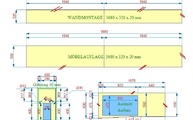 Zeichnung der Silestone Arbeitsplatten Tao