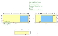 CAD Zeichnung der Granit Arbeitsplatten und Fensterbank 