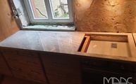 Juparana Bianco Granit Arbeitsplatten und Fensterbank in Mannheim geliefert