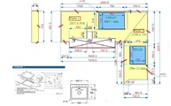 Zeichnung der Dekton Arbeitsplatten und Fensterbank Zenith