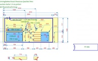 AutoCad Zeichnung der Granit Arbeitsplatte