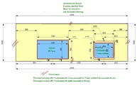 Zeichnung der Quarzitplatte für die Kücheninsel