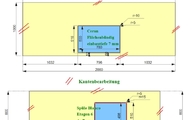 CAD Zeichnung der zwei Dekton Arbeitsplatten in Meltingen