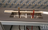 Spüle in der Silestone Arbeitsplatten Cemento Spa