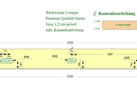 CAD Zeichnung der Compac Rückwand