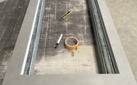 Produktion - Pietra di Luna Neolith Arbeitsplatte mit Ausschnitt