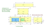 CAD Zeichnung der Level Keramik Arbeitsplatten und Abdeckplatte