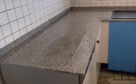 Blanco Estrella Granit Arbeitsplatten und Sockelleisten