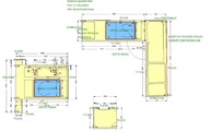 CAD Zeichnung der IKEA Küche in Much