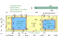 CAD Zeichnung der Marazzi Arbeitsplatte