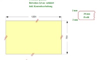 CAD Zeichnung der Granitplatte