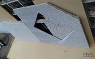 Granit Bianco Sardo mit polierter Oberfläche und 3,0 cm Stärke