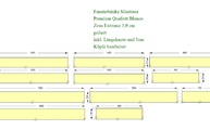 Zeichnung der 11 Silestone Fensterbänke