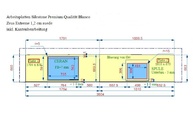 Zeichnung der Silestone Arbeitsplatte Blanco Zeus Extreme