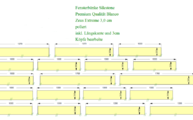 Zeichnung der 18 Silestone Fensterbänke