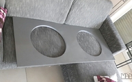 Silestone Cemento Spa mit polierter Oberfläche und 2,0 cm Stärke