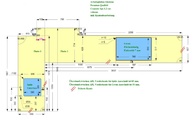 CAD Zeichnung der zwei Küchenarbeitsplatten aus Silestone