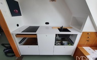 Iconic White Silestone Arbeitsplatte in München montiert