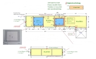 CAD Zeichnung der Granit Arbeitsplatten in München