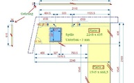 CAD Zeichnung der IKEA Küche