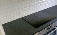 IKEA Küche in München mit Mustang Schiefer Arbeitsplatte