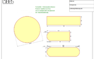 CAD Zeichnung der Marmorplatten