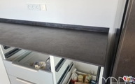 Laos Dekton Arbeitsplatte und Wischleisten in München montiert