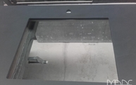 Produktion - Ausschnitt in der Micron Dekton Arbeitsplatte
