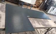 Produktion - Nero Assoluto Zimbabwe Granit Arbeitsplatte in L-Form