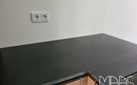 Satinierte Nero Assoluto Zimbabwe Granit Arbeitsplatten