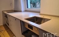 Unterbauspüle in der Royal Reef Silestone Arbeitsplatte