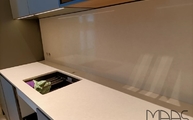 Silken Pearl Silestone Arbeitsplatte mit Unterbauspüle