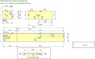 AutoCad Zeichnung der Granit Rückwände und Fensterbank