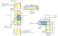 Zeichnung der Viscont White Granit Arbeitsplatten 