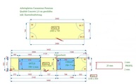 CAD Zeichnung für Concrete Caesarstone Arbeitsplatten