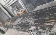 Produktion - Pretoria Gold Granit Arbeitsplatte in 3 cm