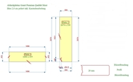 CAD Zeichnung der Granit Abdeckplatten