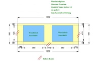 CAD Zeichnung der Waschtischplatte aus Silestone