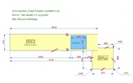 CAD Zeichnung der Granit Arbeistplatten 