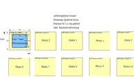 Zeichnung der 10 Granitplatten mit flächenbündigen Ausschnitt
