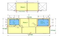 Zeichnung der Landhausküche mit Dekton Arbeitsplatten