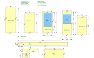 CAD Zeichnung der Granit Arbeitsplatten und Rückwände 