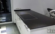 Star Galaxy Granit Arbeitsplatte auf der Kücheninsel