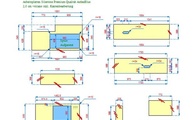 CAD Zeichnung der Silestone Arbeitsplatten, Rückwände und Waschtischplatten